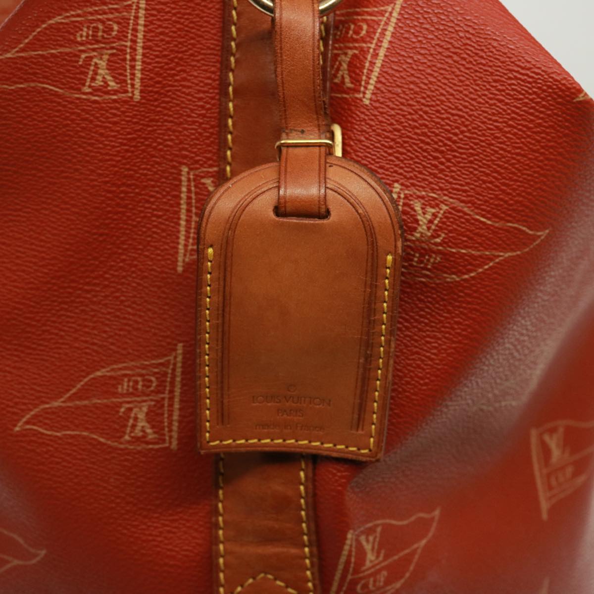 LOUIS VUITTON LV Cup Suck Marine Bag PVC Leather Aboganie M80022 LV Auth 77075