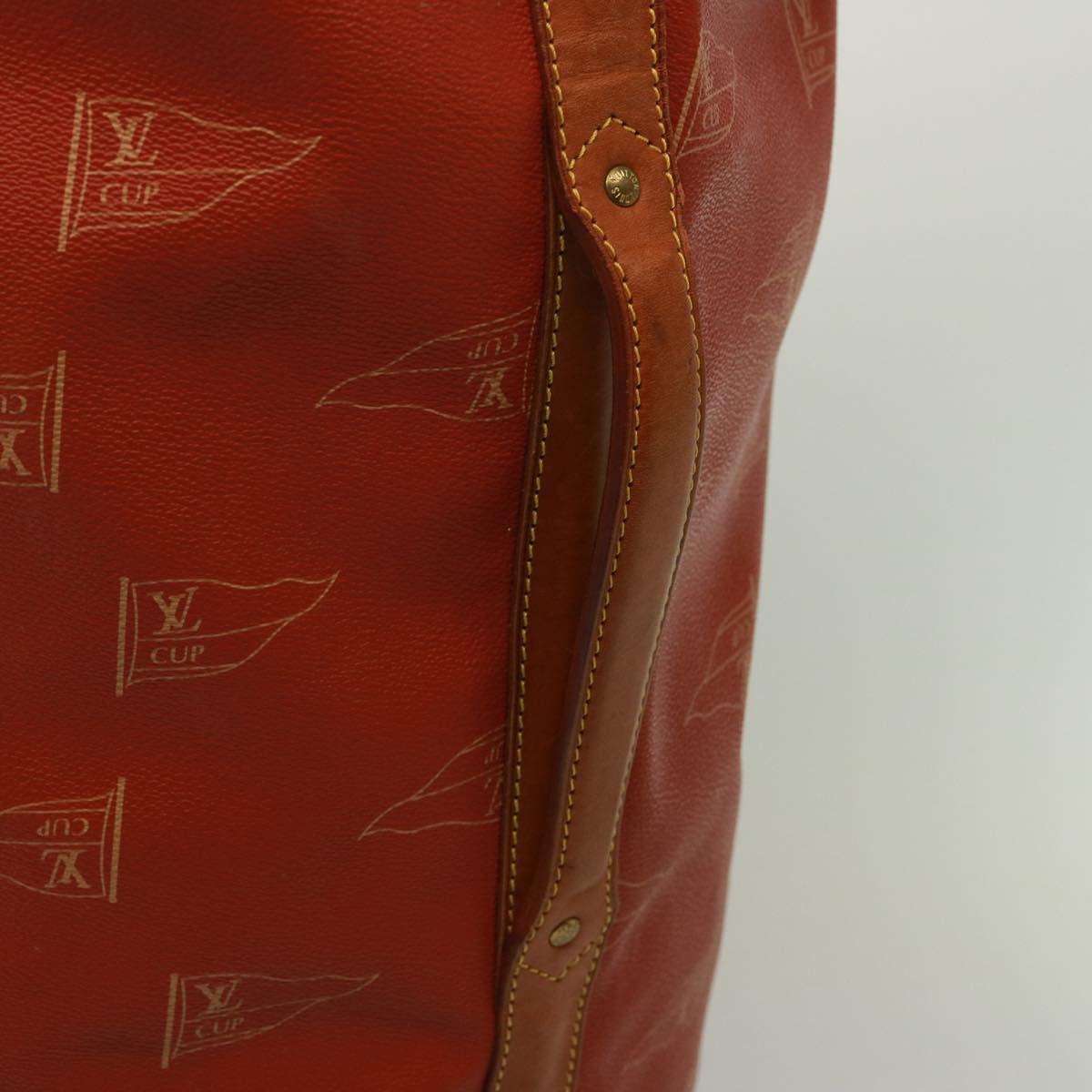 LOUIS VUITTON LV Cup Suck Marine Bag PVC Leather Aboganie M80022 LV Auth 77075