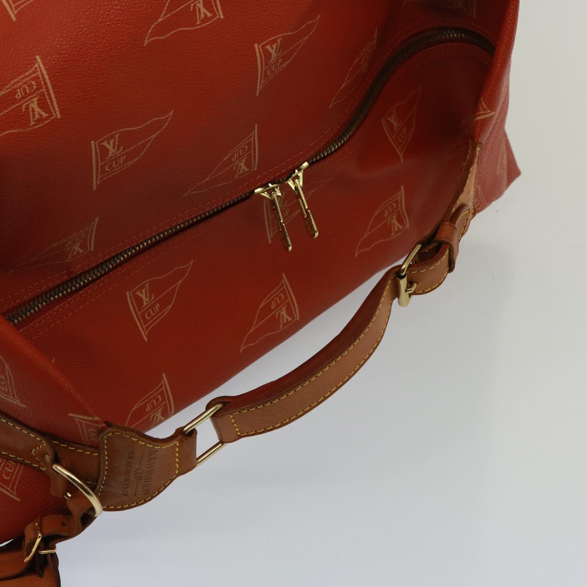 LOUIS VUITTON LV Cup Suck Marine Bag PVC Leather Aboganie M80022 LV Auth 77075