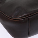 GUCCI Bamboo Shoulder Bag Leather 2way Brown 001 2058 1638 0 Auth 77089-12