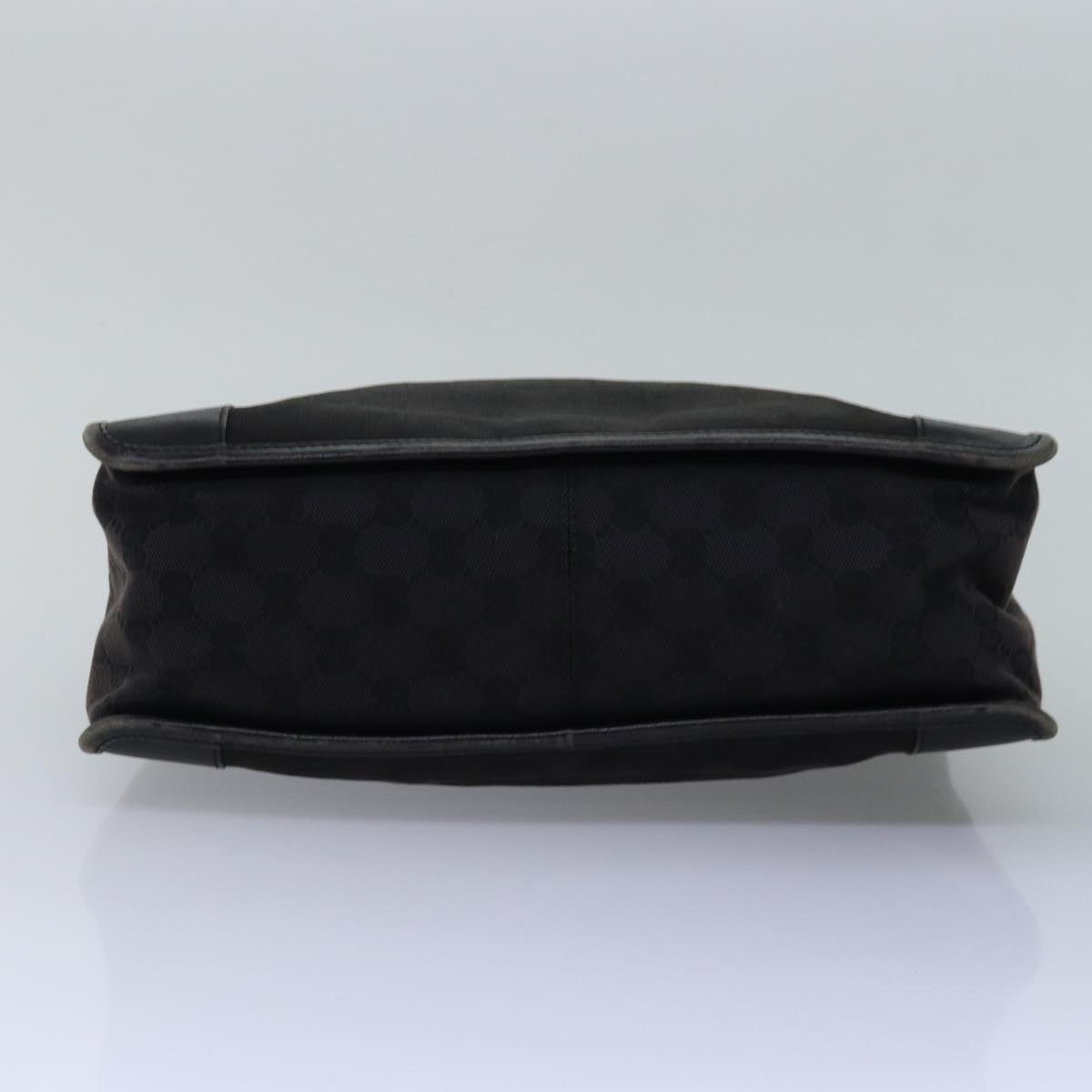 GUCCI GG Canvas Hand Bag Black 000 0855 Auth 77090