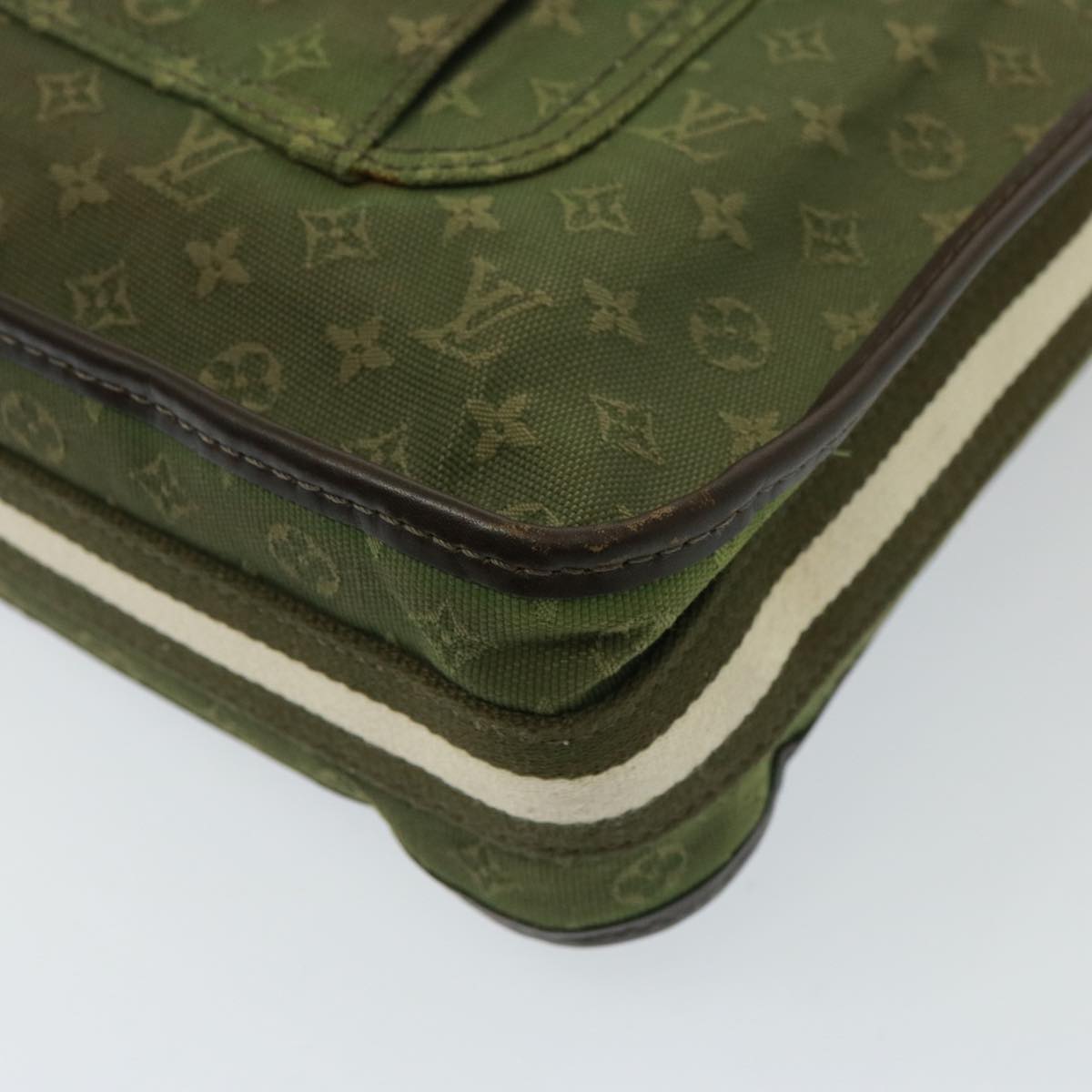 LOUIS VUITTON Monogram Mini Bussus Marie Kate Bag TST Khaki M92324 LV Auth 77098