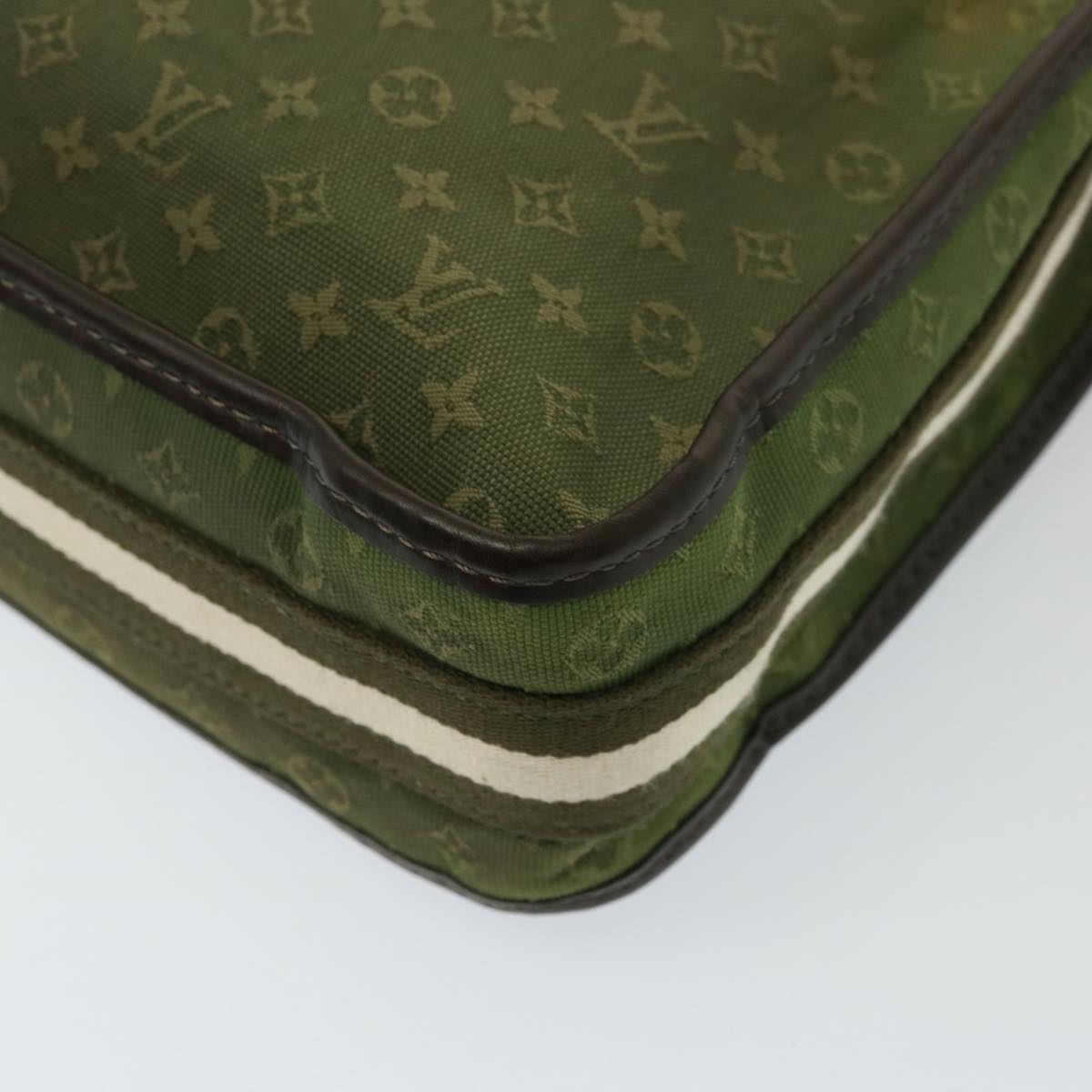 LOUIS VUITTON Monogram Mini Bussus Marie Kate Bag TST Khaki M92324 LV Auth 77098