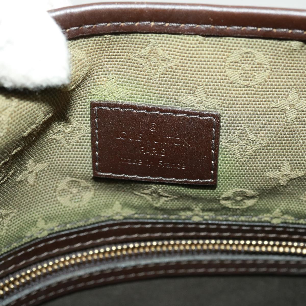 LOUIS VUITTON Monogram Mini Bussus Marie Kate Bag TST Khaki M92324 LV Auth 77098