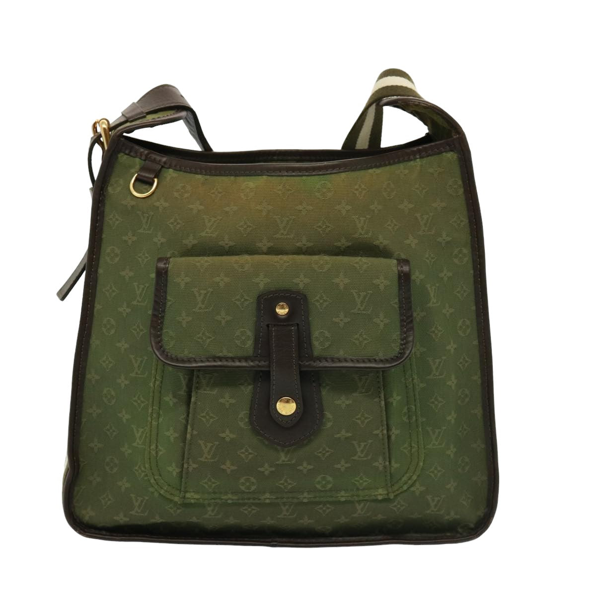 LOUIS VUITTON Monogram Mini Bussus Marie Kate Bag TST Khaki M92324 LV Auth 77098