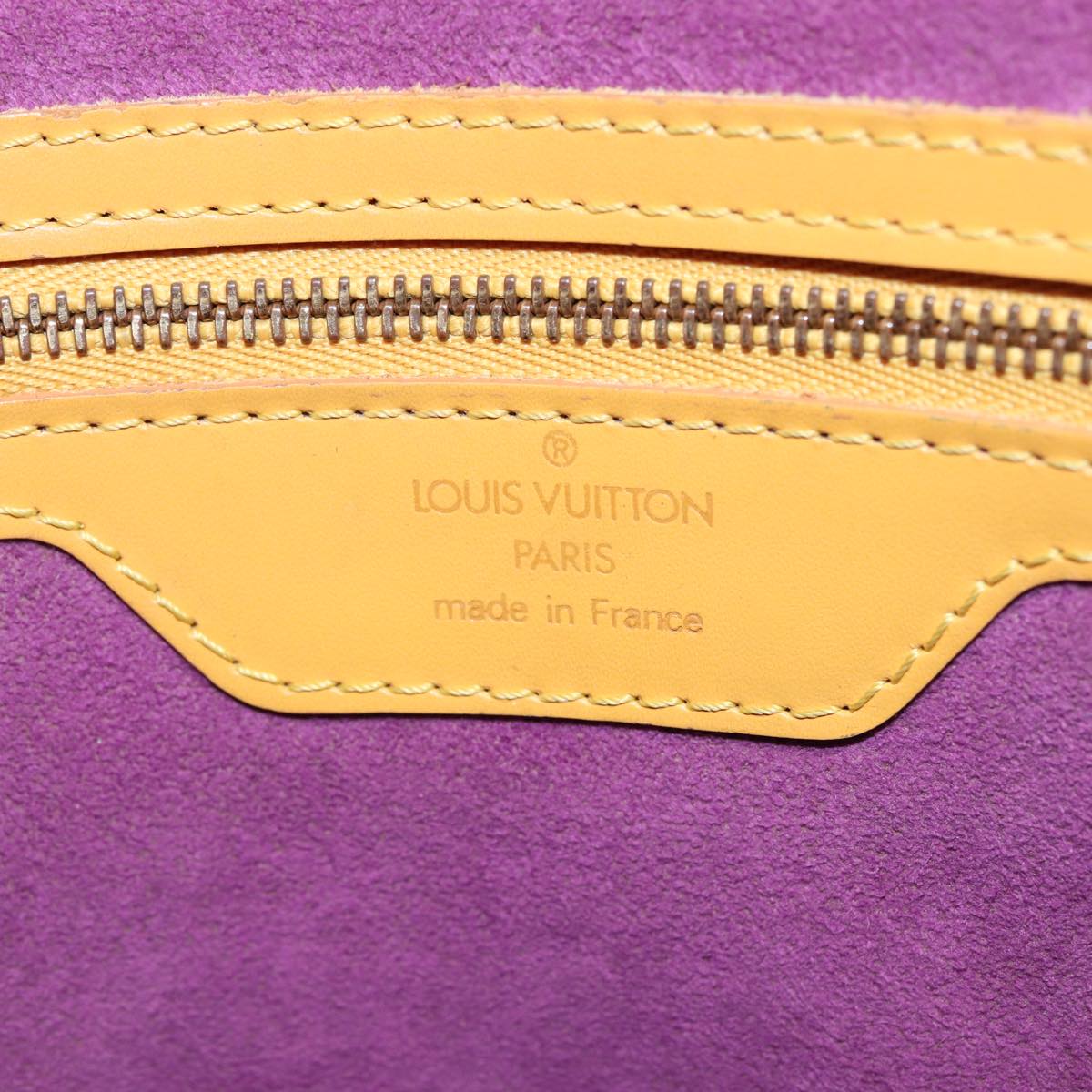 LOUIS VUITTON Epi Saint Jacques Shopping Shoulder Bag Yellow M52279 Auth 77099