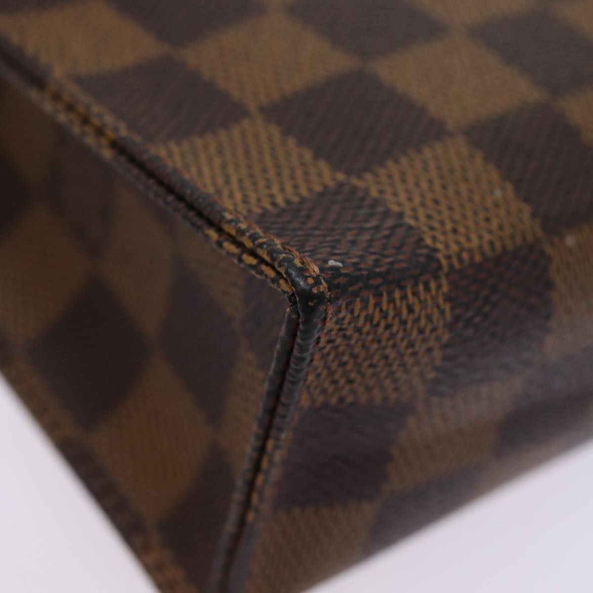 LOUIS VUITTON Damier Ebene Poche Toilette 19 Pouch N47544 LV Auth 77111