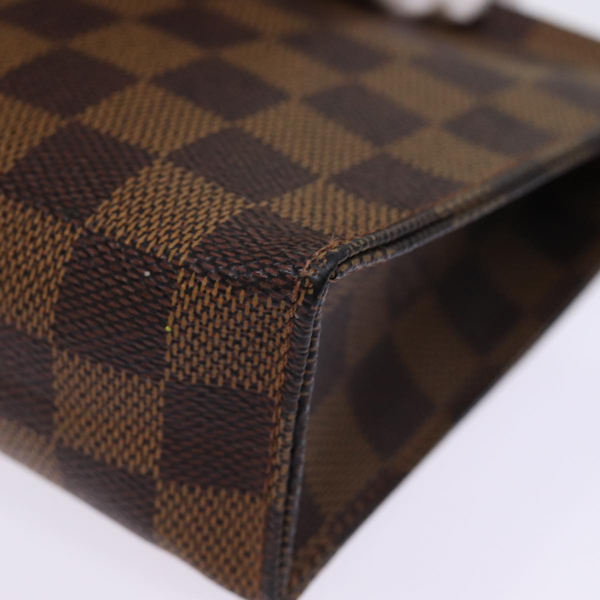 LOUIS VUITTON Damier Ebene Poche Toilette 19 Pouch N47544 LV Auth 77111