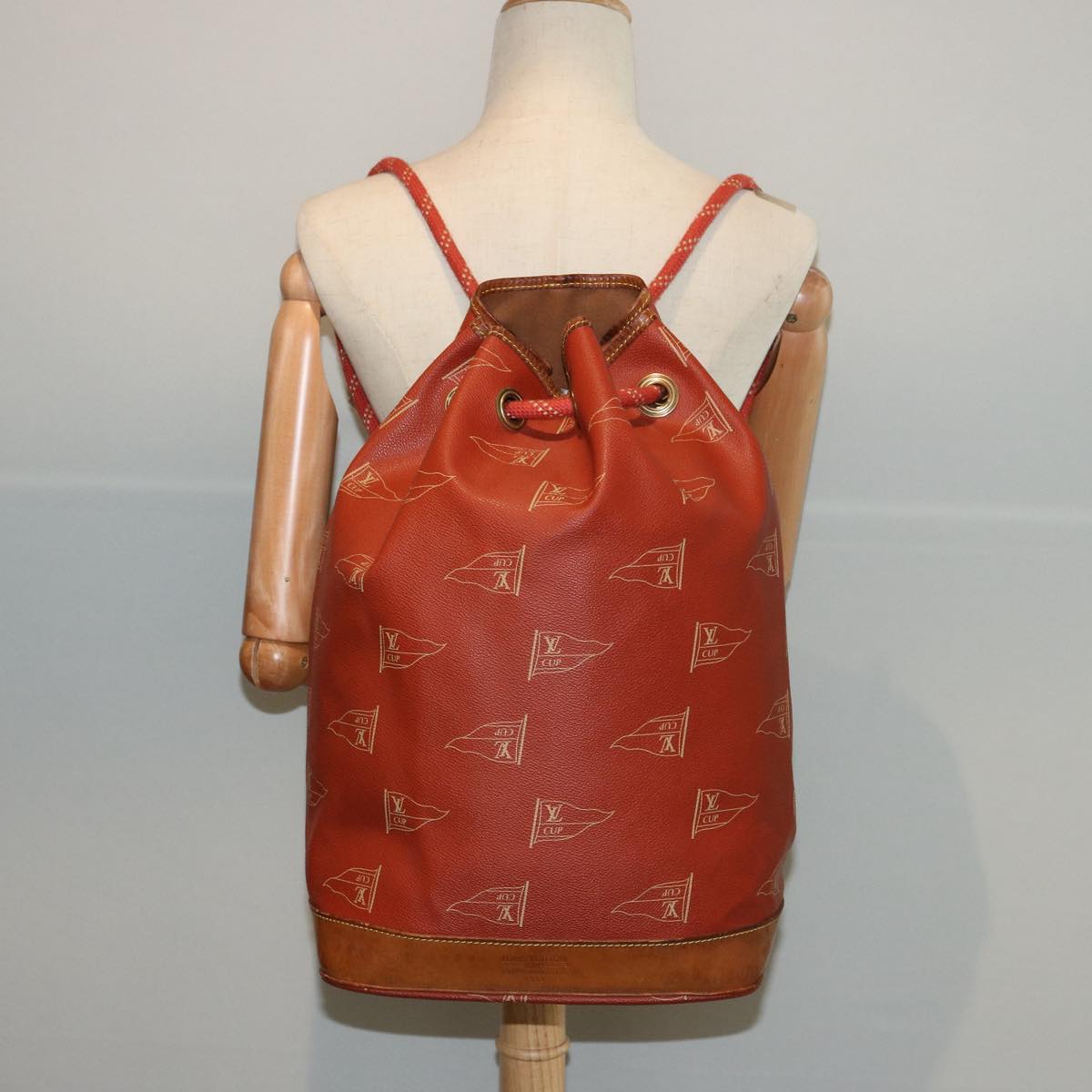 LOUIS VUITTON LV CUP Saint Tropez Shoulder Bag Red M80026 LV Auth 77123