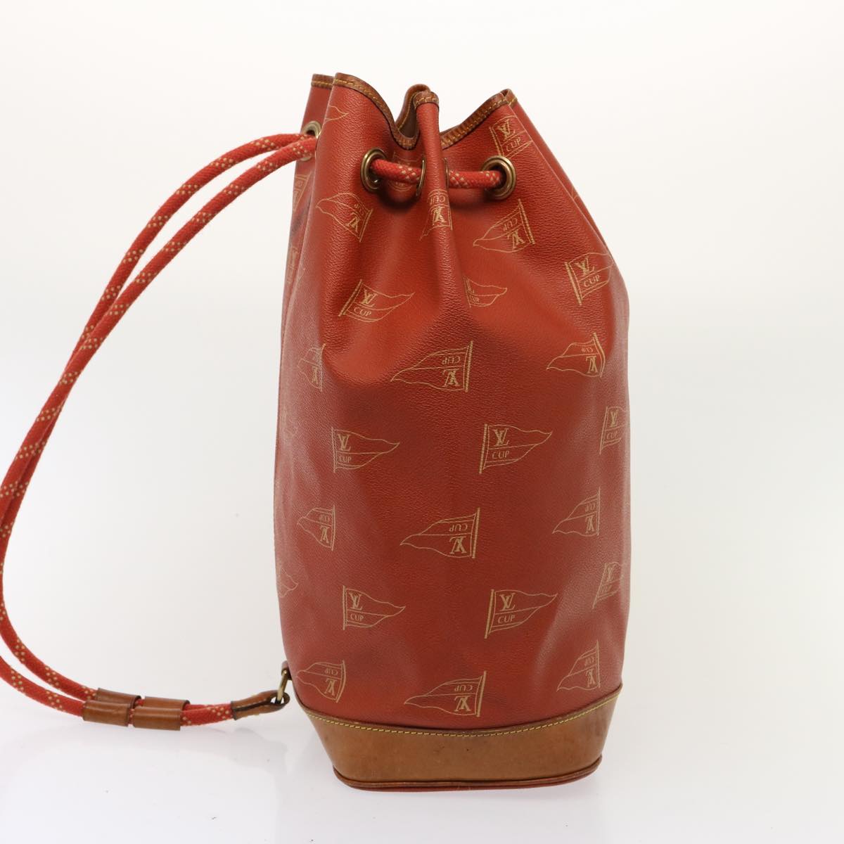 LOUIS VUITTON LV CUP Saint Tropez Shoulder Bag Red M80026 LV Auth 77123