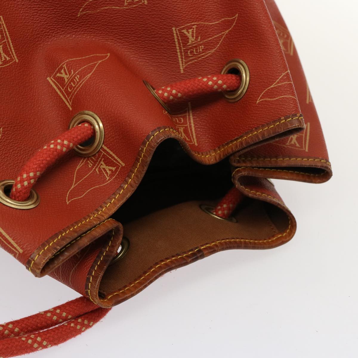 LOUIS VUITTON LV CUP Saint Tropez Shoulder Bag Red M80026 LV Auth 77123