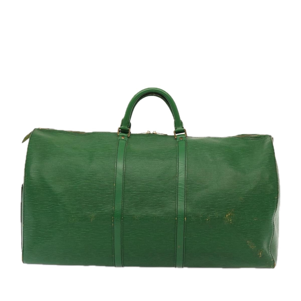 LOUIS VUITTON Epi Keepall 60 Boston Bag Green M42944 LV Auth 77124