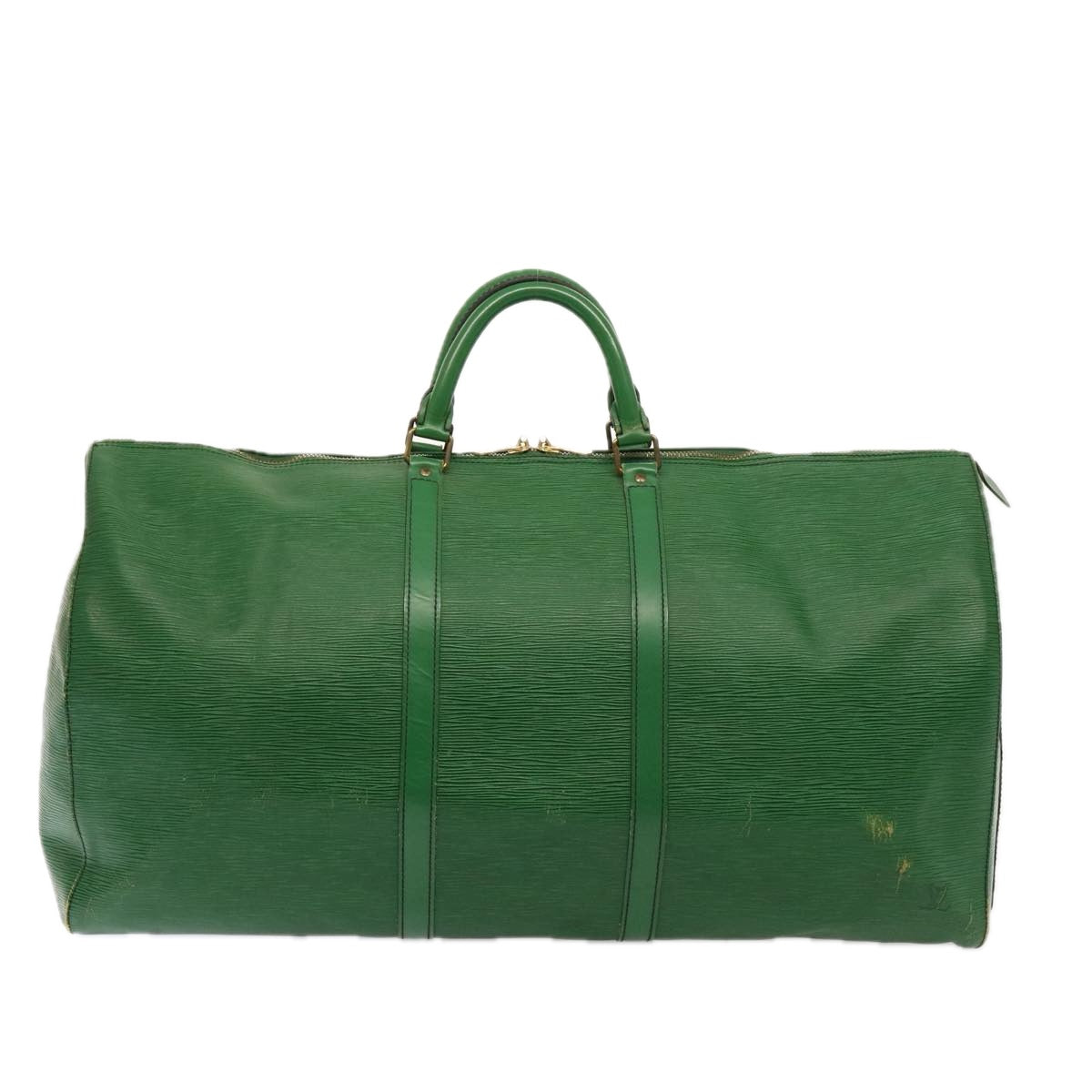 LOUIS VUITTON Epi Keepall 60 Boston Bag Green M42944 LV Auth 77124 - 0