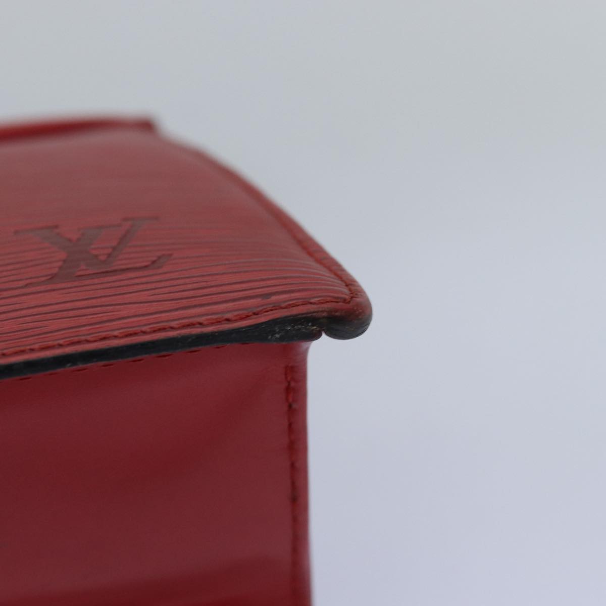 LOUIS VUITTON Epi Trousse Crete Clutch Bag Red M48407 LV Auth 77137