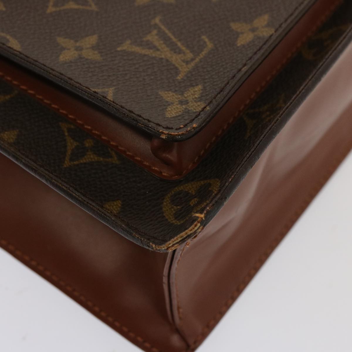 LOUIS VUITTON Monogram Monceau 28 Hand Bag 2way M51185 LV Auth 77138