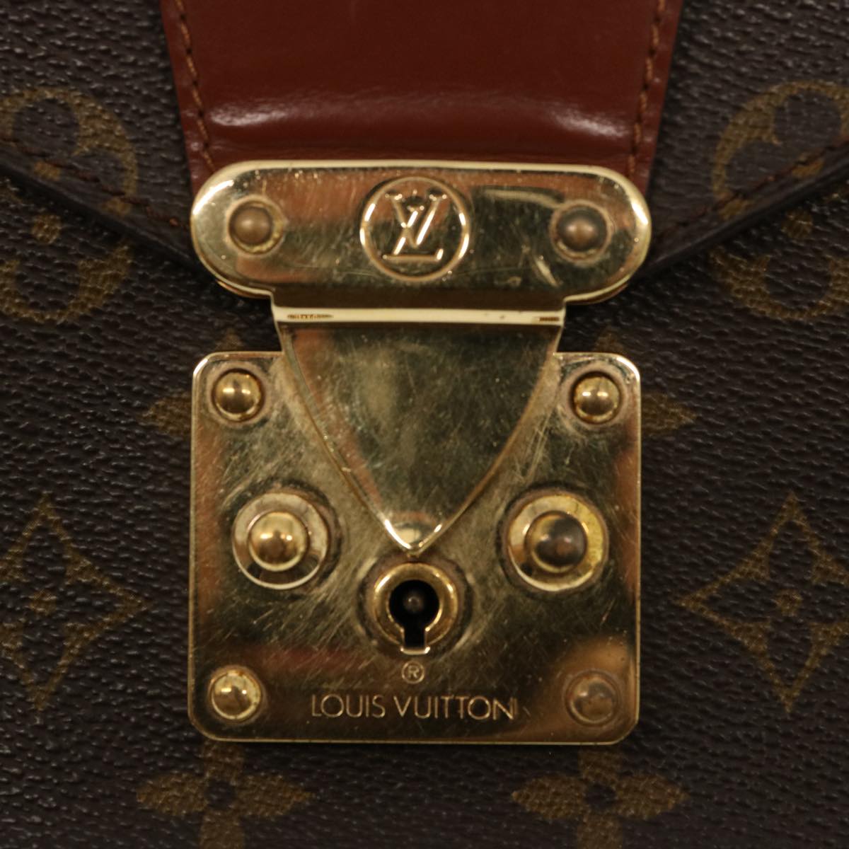 LOUIS VUITTON Monogram Monceau 28 Hand Bag 2way M51185 LV Auth 77138