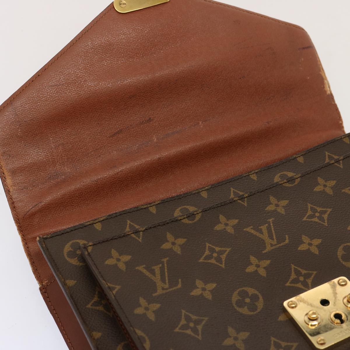 LOUIS VUITTON Monogram Monceau 28 Hand Bag 2way M51185 LV Auth 77138