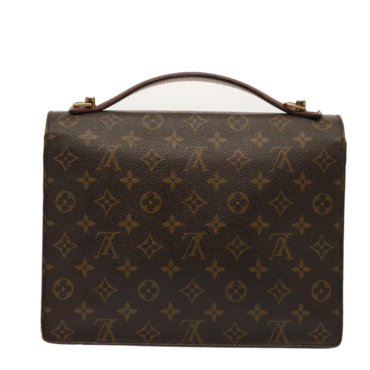 LOUIS VUITTON Monogram Monceau 28 Hand Bag 2way M51185 LV Auth 77138