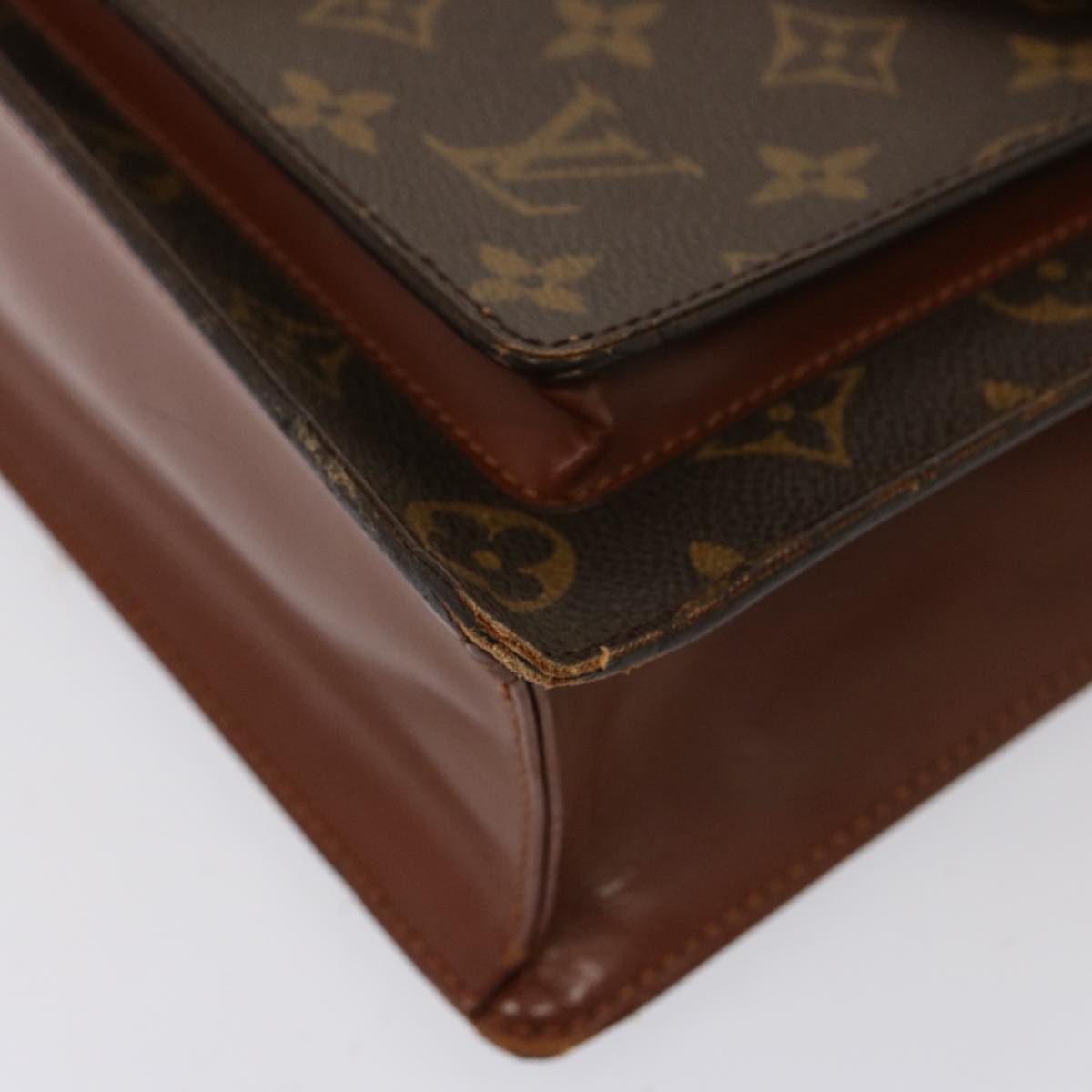 LOUIS VUITTON Monogram Monceau 28 Hand Bag 2way M51185 LV Auth 77138