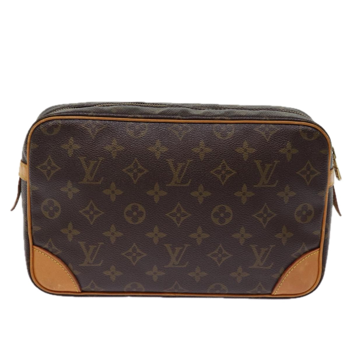 LOUIS VUITTON Monogram Compiegne 28 Clutch Bag M51845 LV Auth 77142 - 0