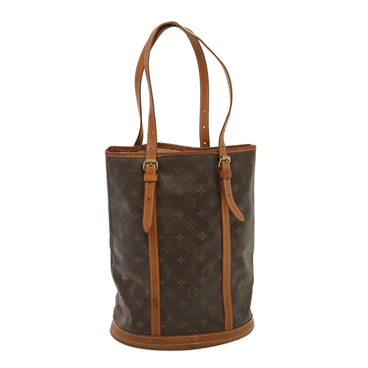 LOUIS VUITTON Monogram Bucket GM Shoulder Bag M42236 LV Auth 77155