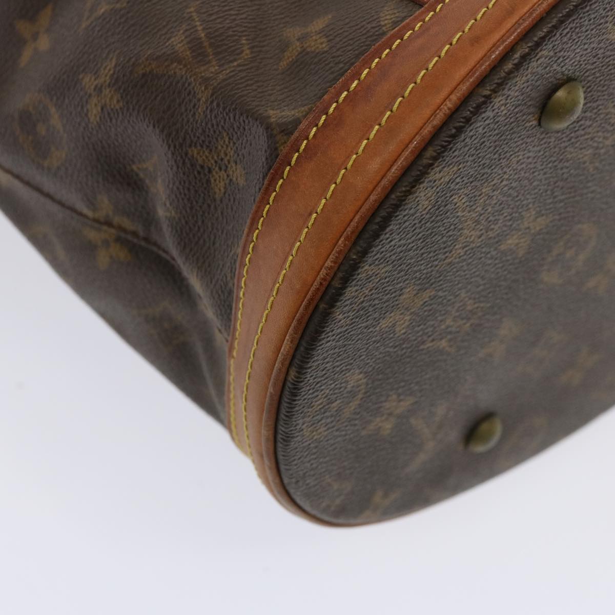 LOUIS VUITTON Monogram Bucket GM Shoulder Bag M42236 LV Auth 77155