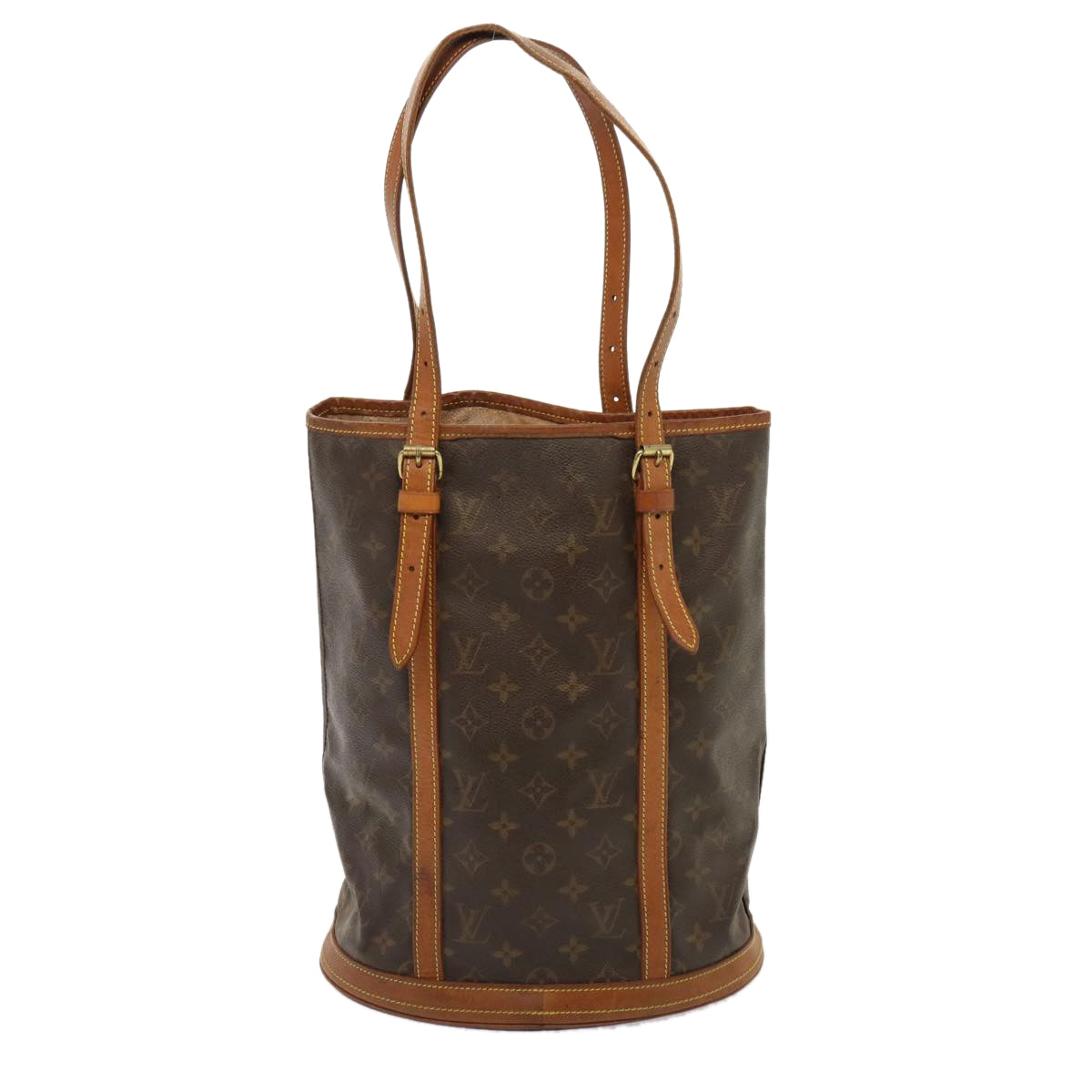 LOUIS VUITTON Monogram Bucket GM Shoulder Bag M42236 LV Auth 77155