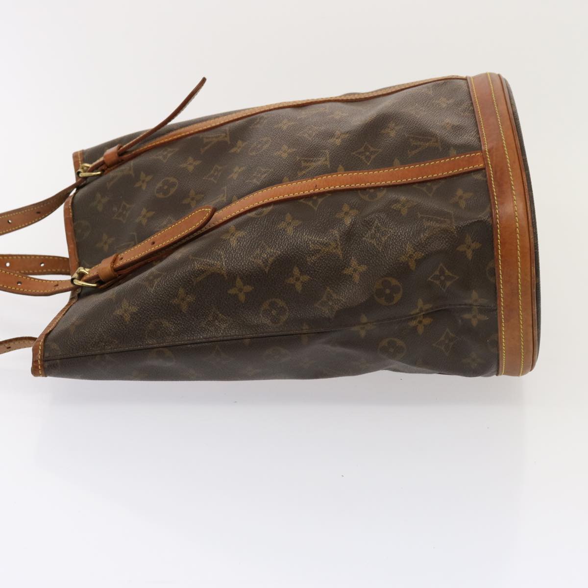 LOUIS VUITTON Monogram Bucket GM Shoulder Bag M42236 LV Auth 77155