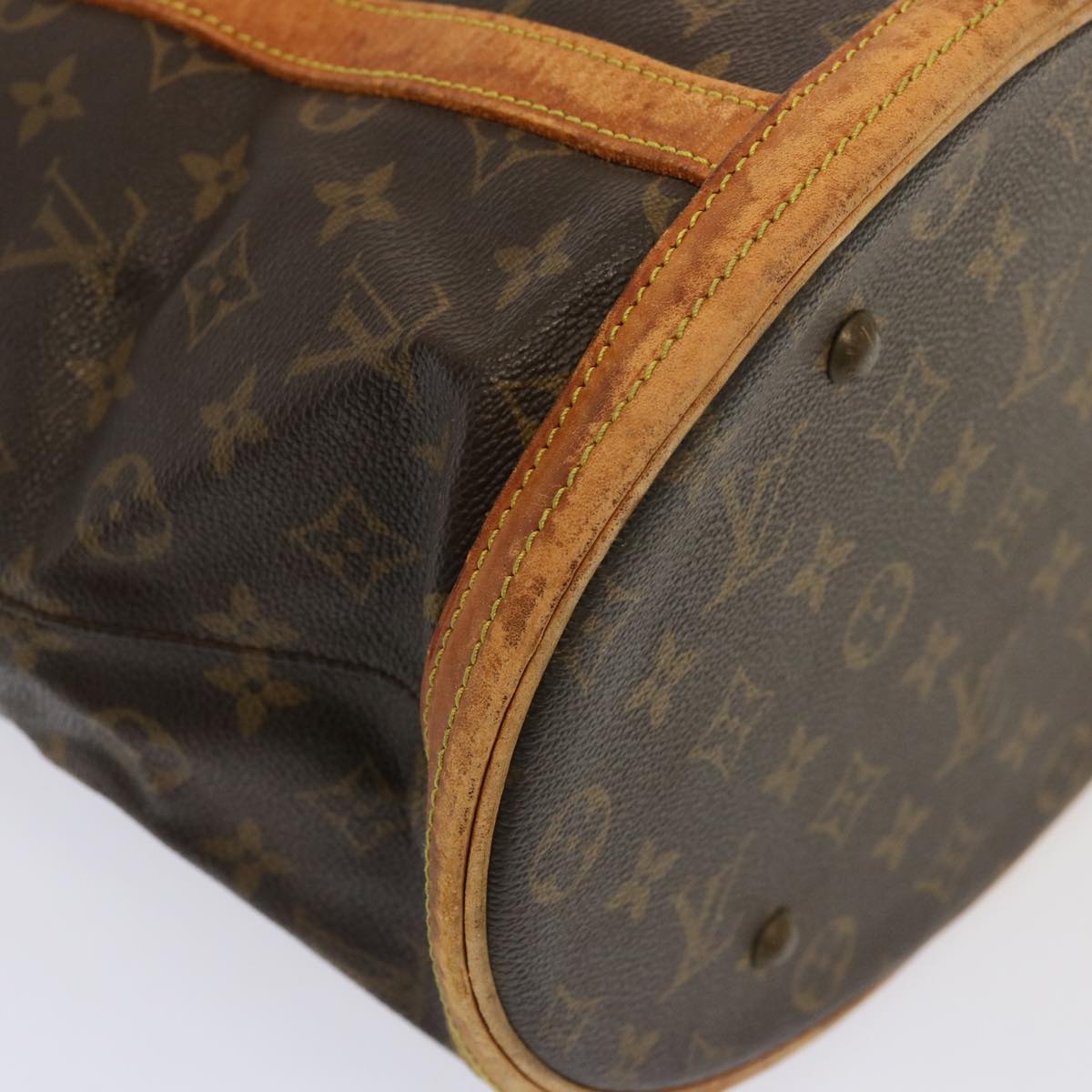 LOUIS VUITTON Monogram Bucket GM Shoulder Bag Vintage M42236 LV Auth 77156