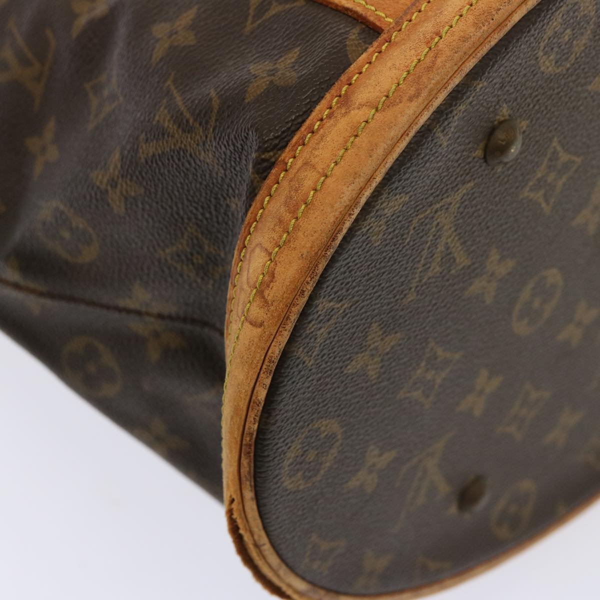 LOUIS VUITTON Monogram Bucket GM Shoulder Bag Vintage M42236 LV Auth 77156