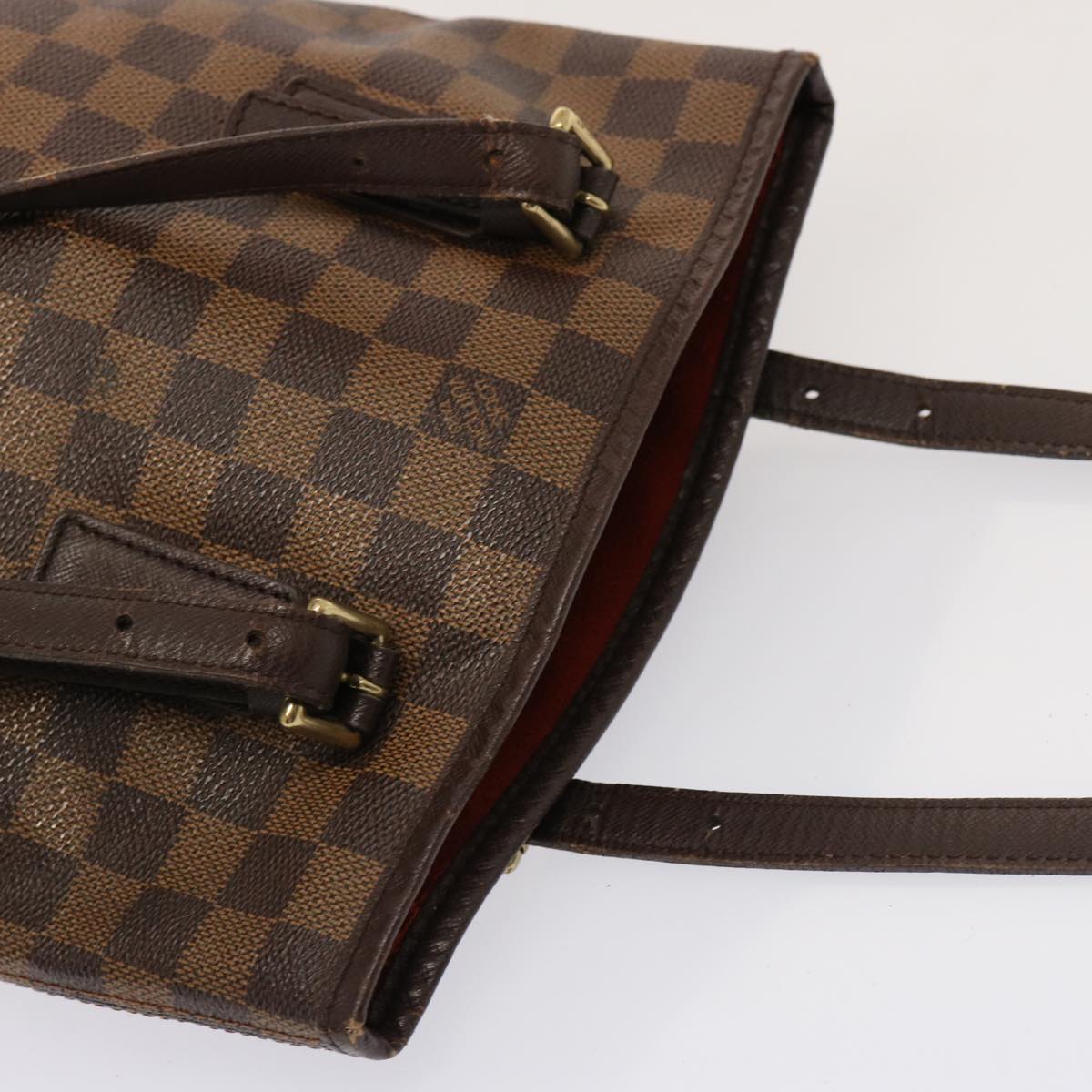 LOUIS VUITTON Damier Ebene Marais Shoulder Bag N42240 LV Auth 77158