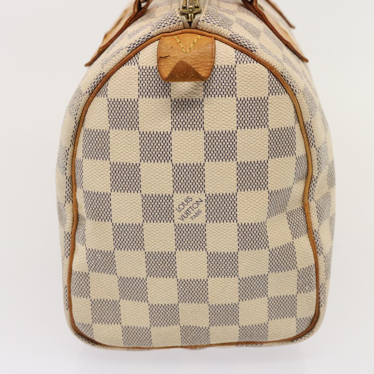 LOUIS VUITTON Damier Azur Speedy 25 Hand Bag N41534 LV Auth 77168