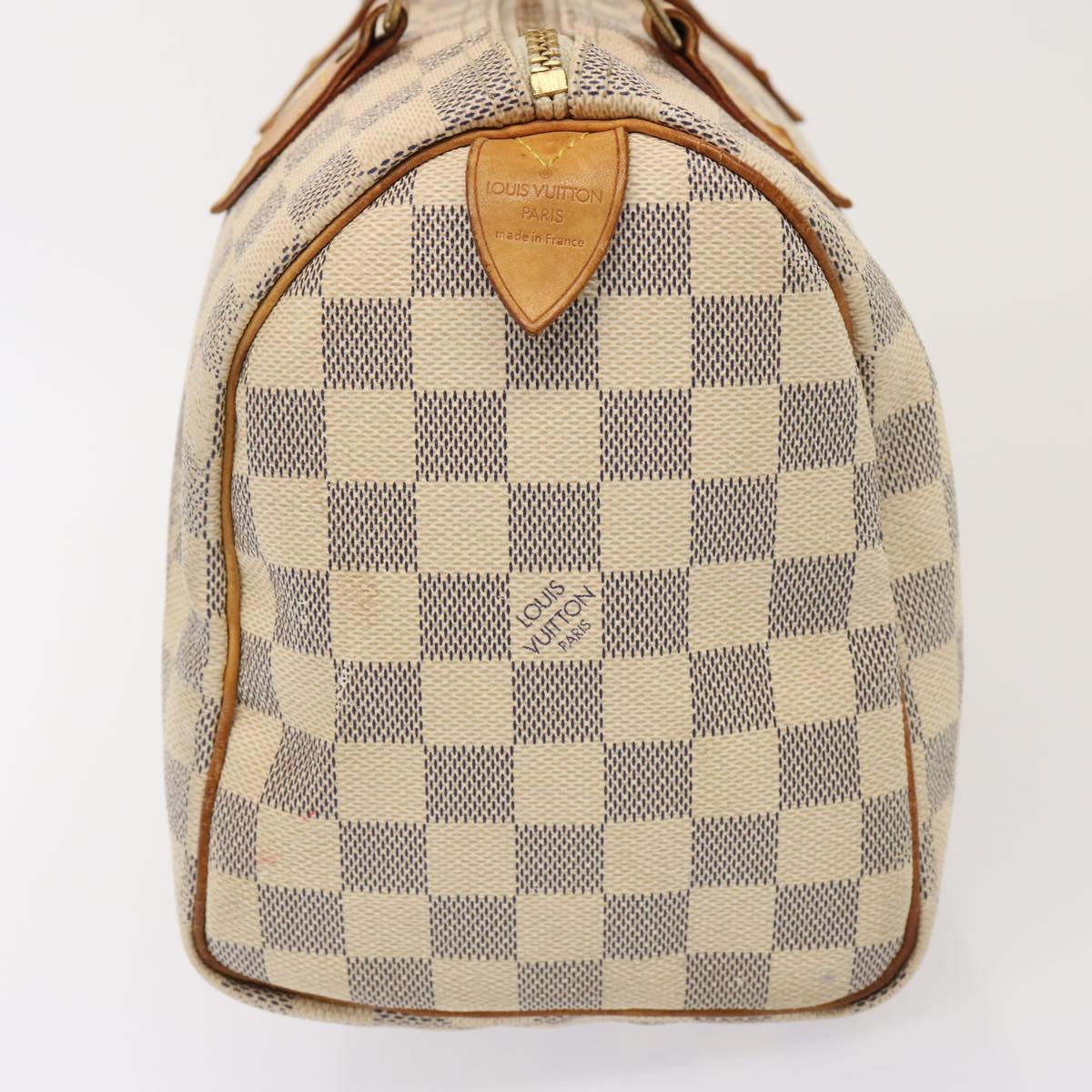 LOUIS VUITTON Damier Azur Speedy 25 Hand Bag N41534 LV Auth 77168