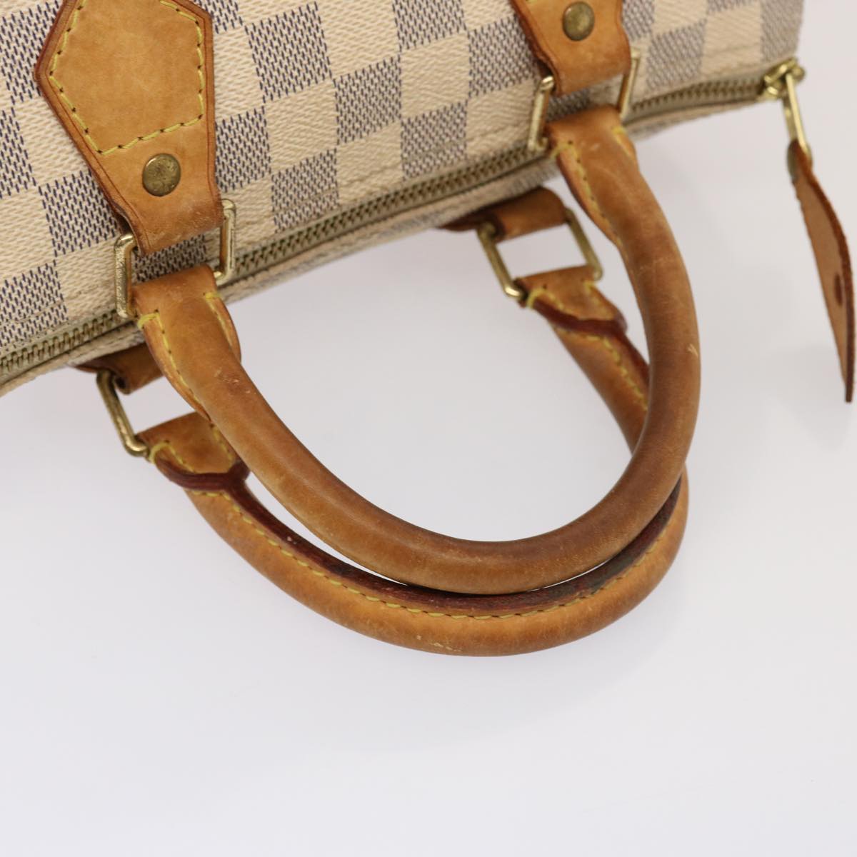 LOUIS VUITTON Damier Azur Speedy 25 Hand Bag N41534 LV Auth 77168