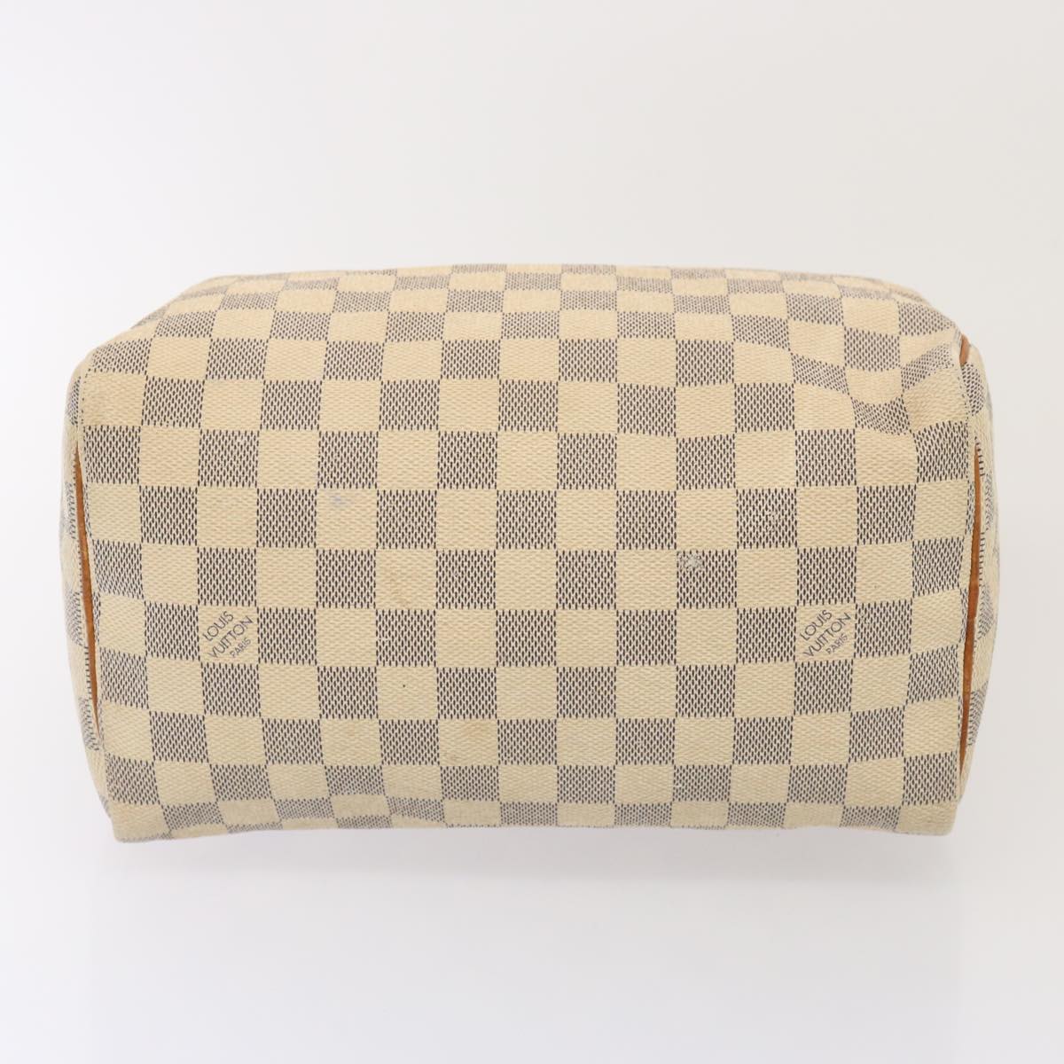 LOUIS VUITTON Damier Azur Speedy 25 Hand Bag N41534 LV Auth 77168