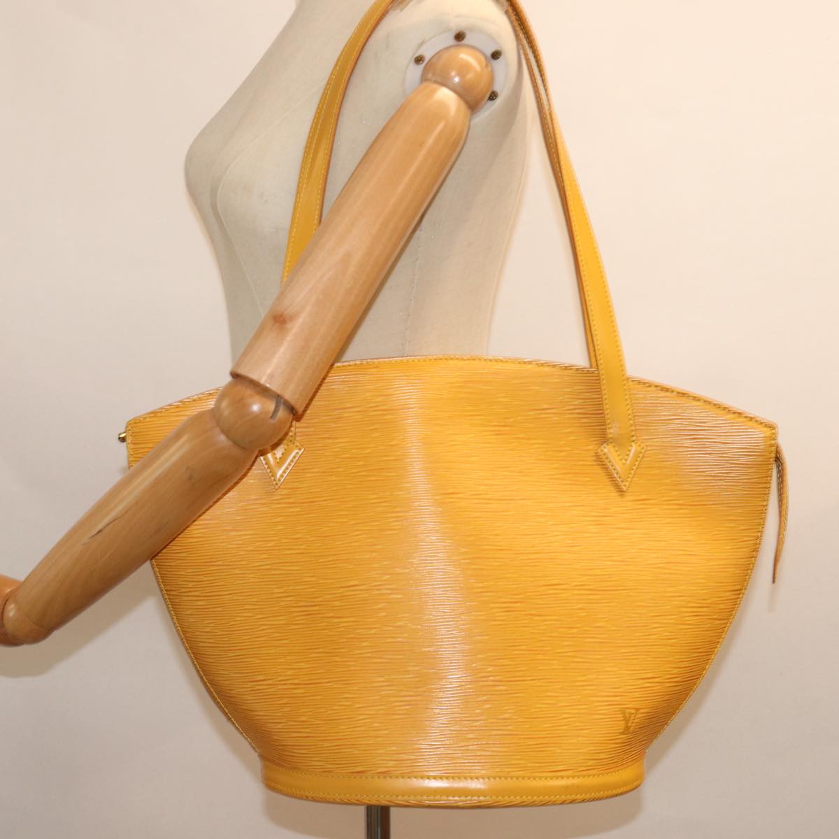 LOUIS VUITTON Epi Saint Jacques Shopping Shoulder Bag Yellow M52269 Auth 77187