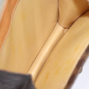 CELINE Macadam Canvas Shoulder Bag PVC Leather Brown Auth 77199-23