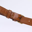 CELINE Macadam Canvas Shoulder Bag PVC Leather Brown Auth 77199-8