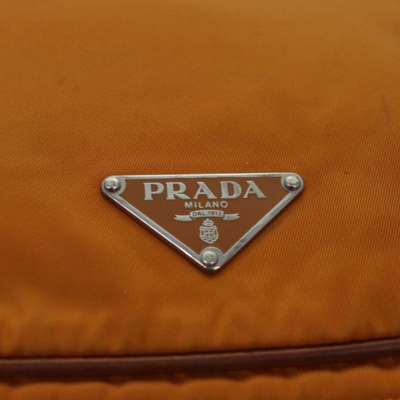 PRADA Shoulder Bag Nylon Orange Auth 77204