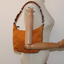 PRADA Shoulder Bag Nylon Orange Auth 77204-21