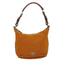 PRADA Shoulder Bag Nylon Orange Auth 77204-13
