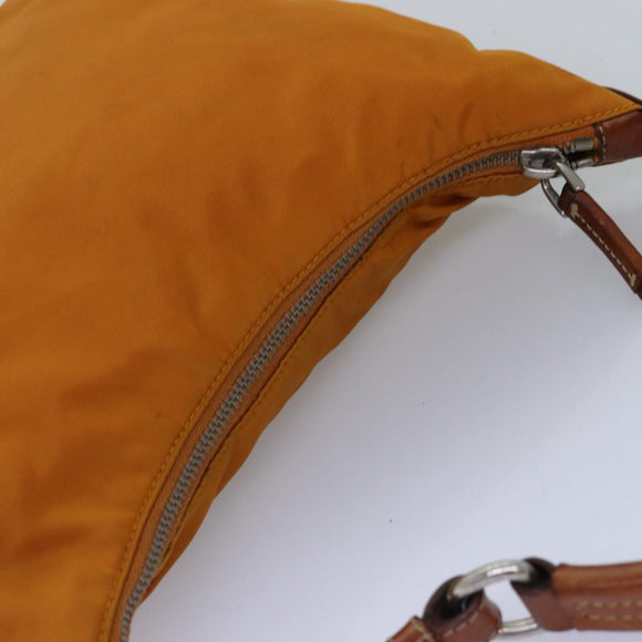 PRADA Shoulder Bag Nylon Orange Auth 77204