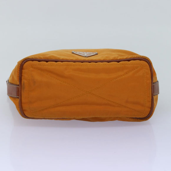 PRADA Shoulder Bag Nylon Orange Auth 77204