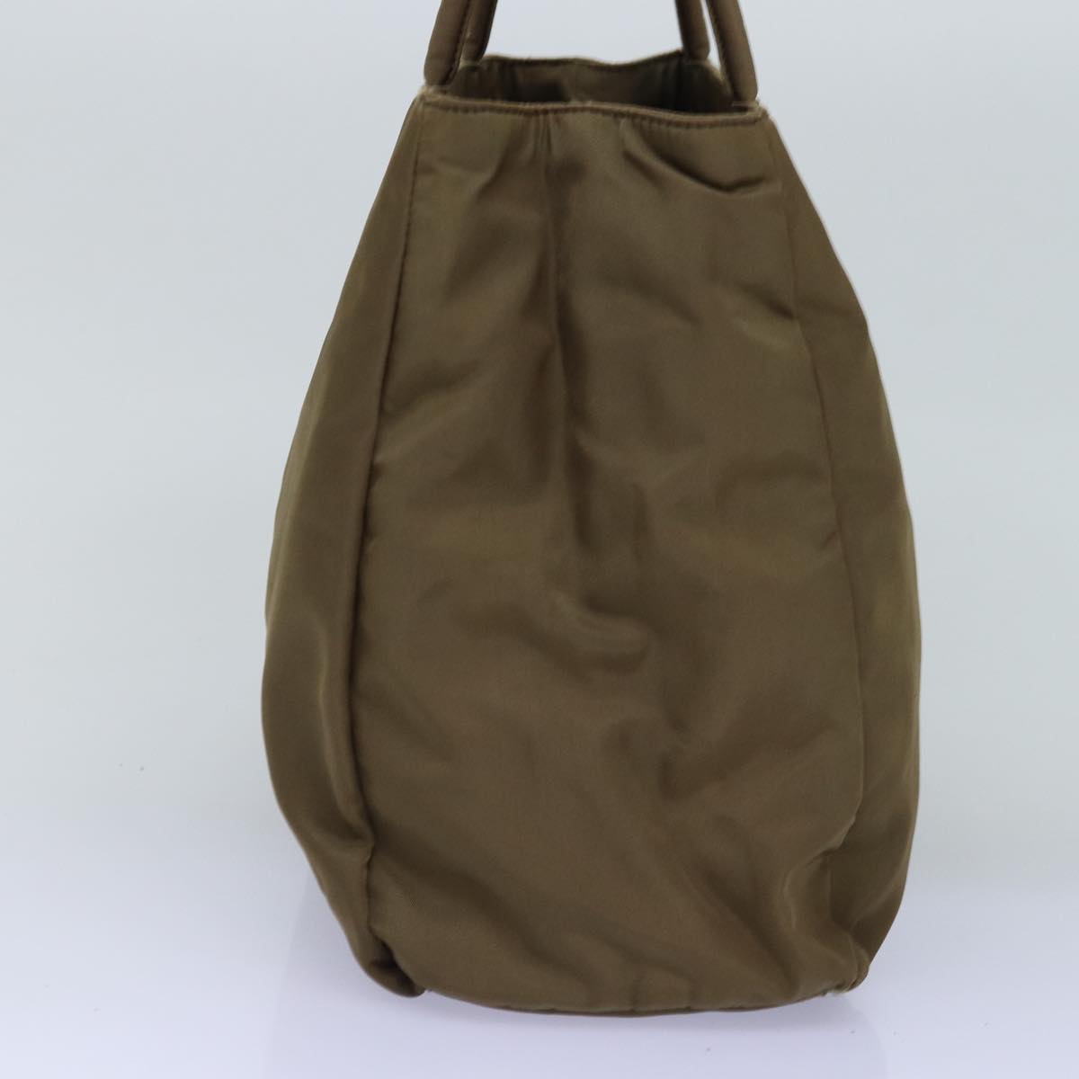PRADA Tote Bag Nylon Khaki Auth 77208
