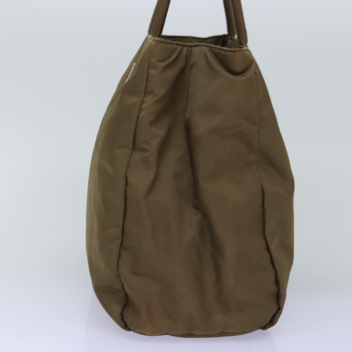 PRADA Tote Bag Nylon Khaki Auth 77208