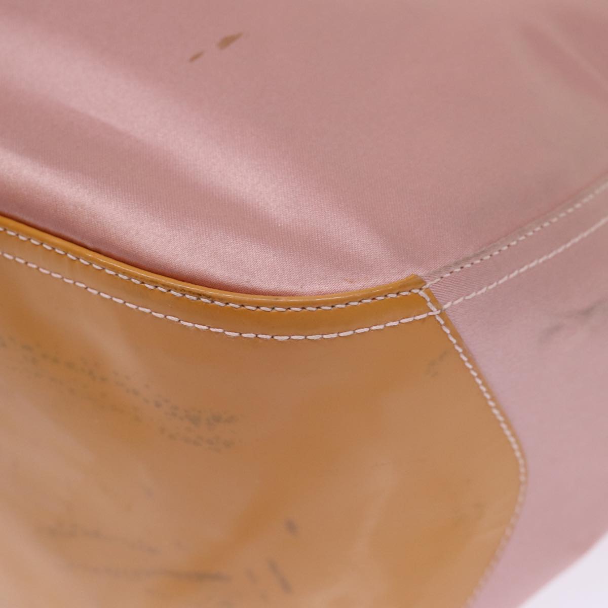 Salvatore Ferragamo Hand Bag Satin Pink Auth 77217