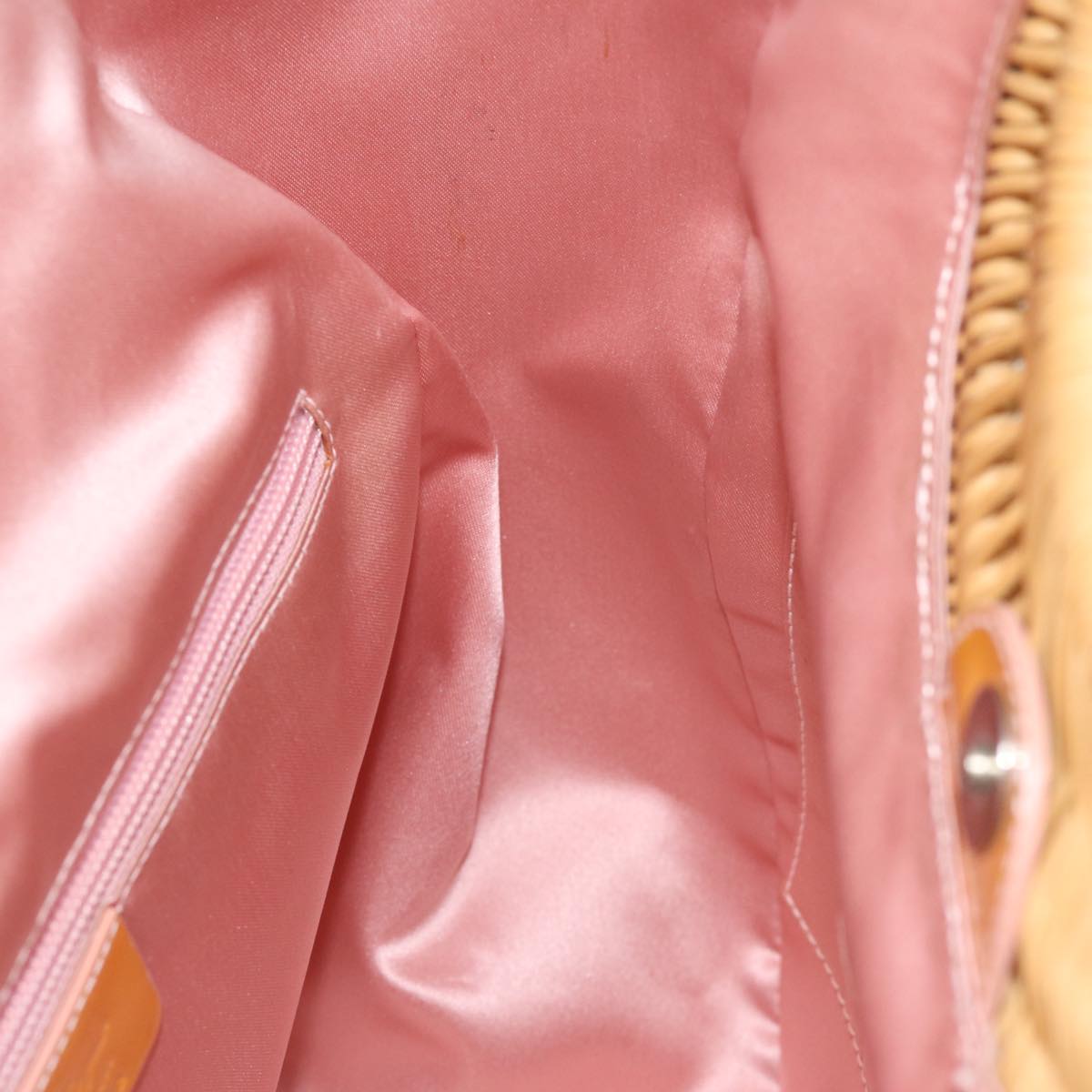 Salvatore Ferragamo Hand Bag Satin Pink Auth 77217