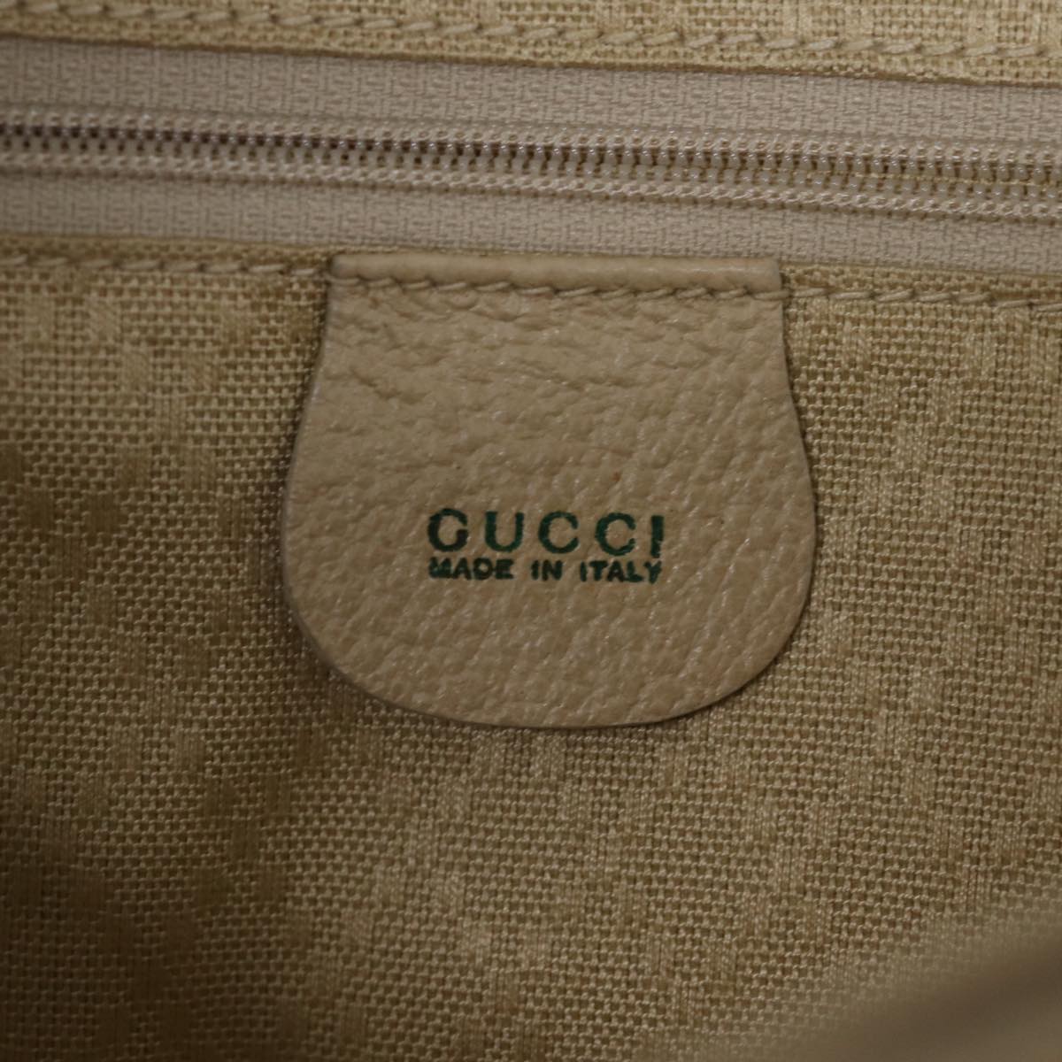 GUCCI Bamboo Tote Bag Suede 2way Beige 002 2855 0322 0 Auth 77226