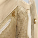 GUCCI Bamboo Tote Bag Suede 2way Beige 002 2855 0322 0 Auth 77226-18