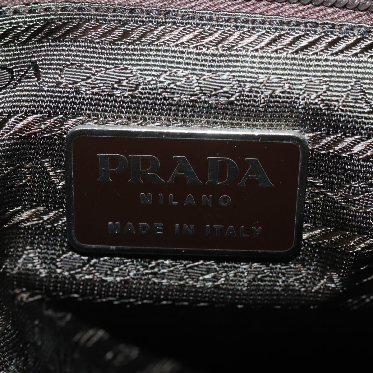 PRADA Shoulder Bag Nylon Yellow Auth 77230